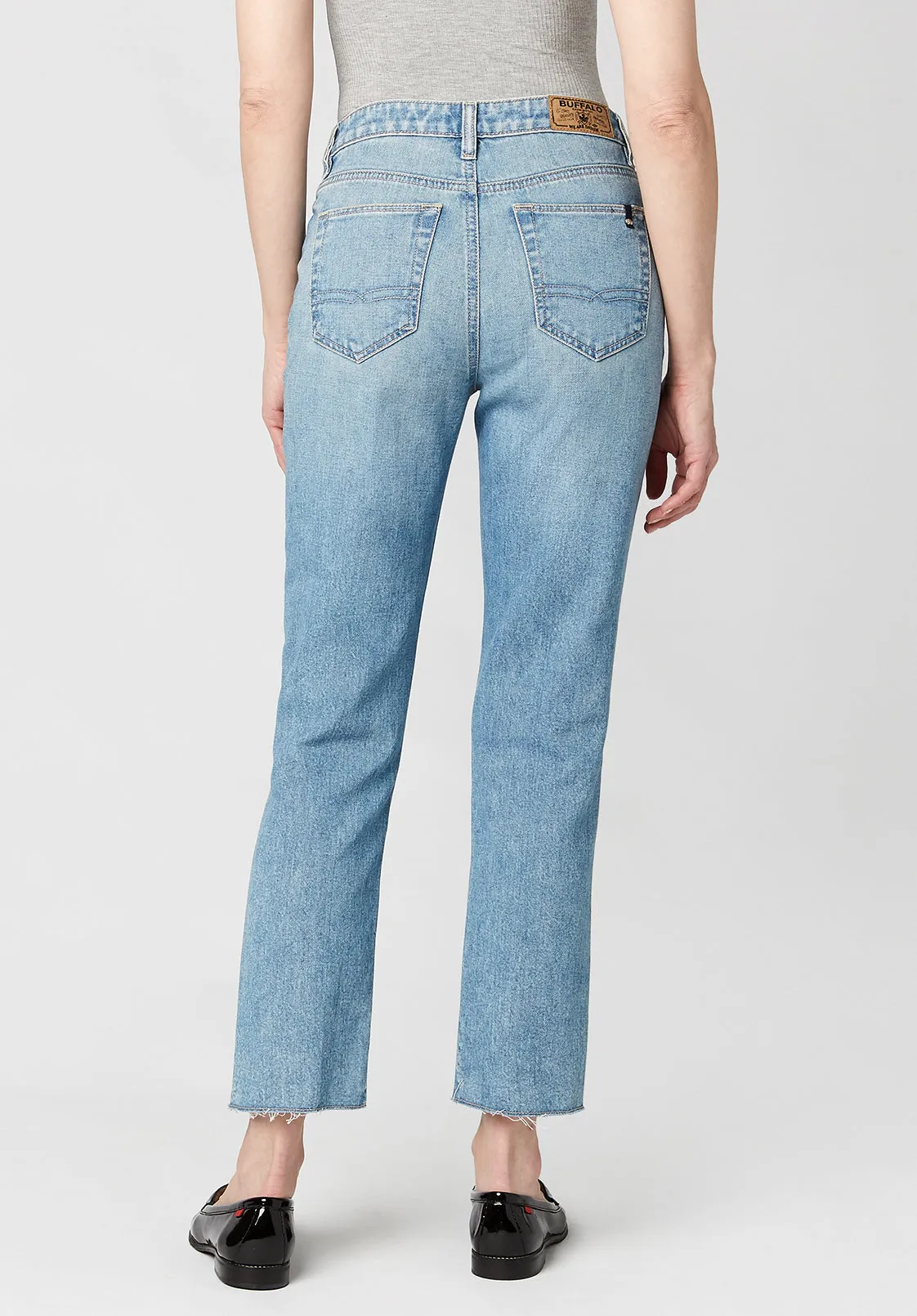 High Rise Straight Jayden Women's Jeans, Vintage Wash - BL15792