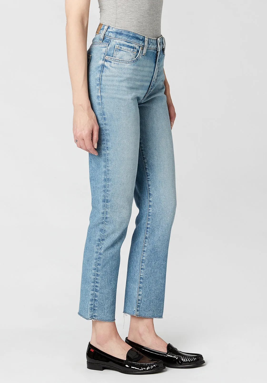 High Rise Straight Jayden Women's Jeans, Vintage Wash - BL15792