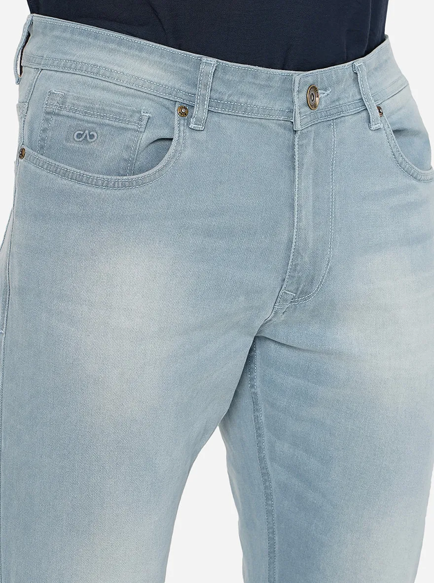 Ice Blue Washed Straight Fit Jeans | JadeBlue