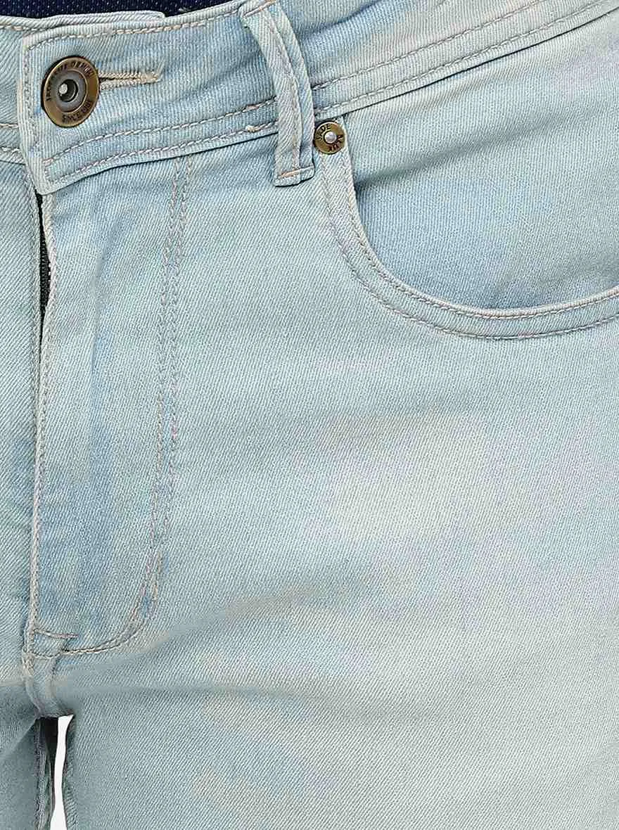 Ice Blue Washed Straight Fit Jeans | JadeBlue