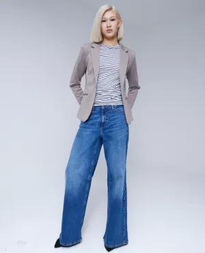 Ichi Twiggy Wide Medium Blue Flare Jeans