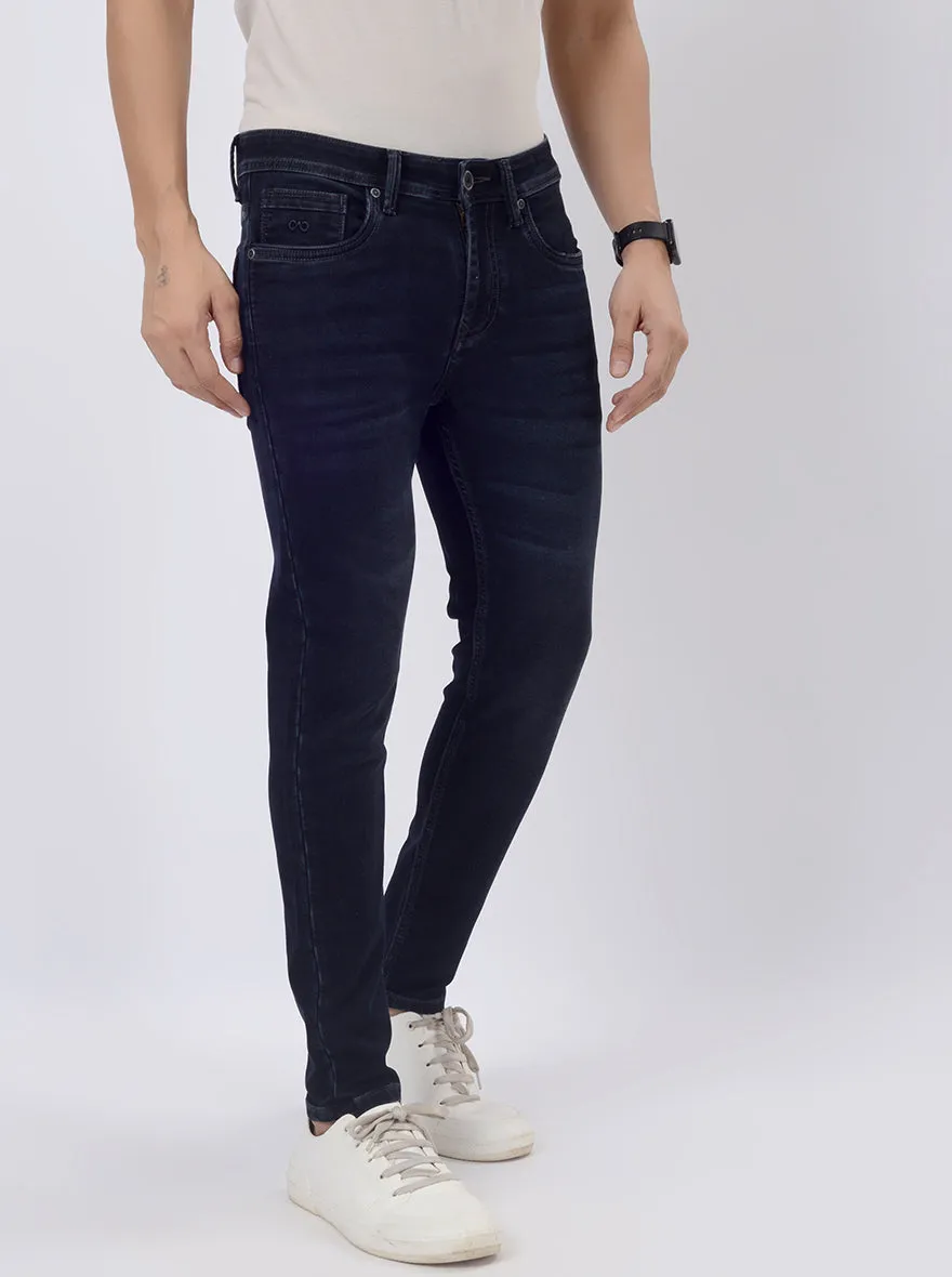Ink Blue Washed Rider Fit Jeans | JadeBlue