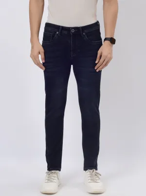 Ink Blue Washed Rider Fit Jeans | JadeBlue