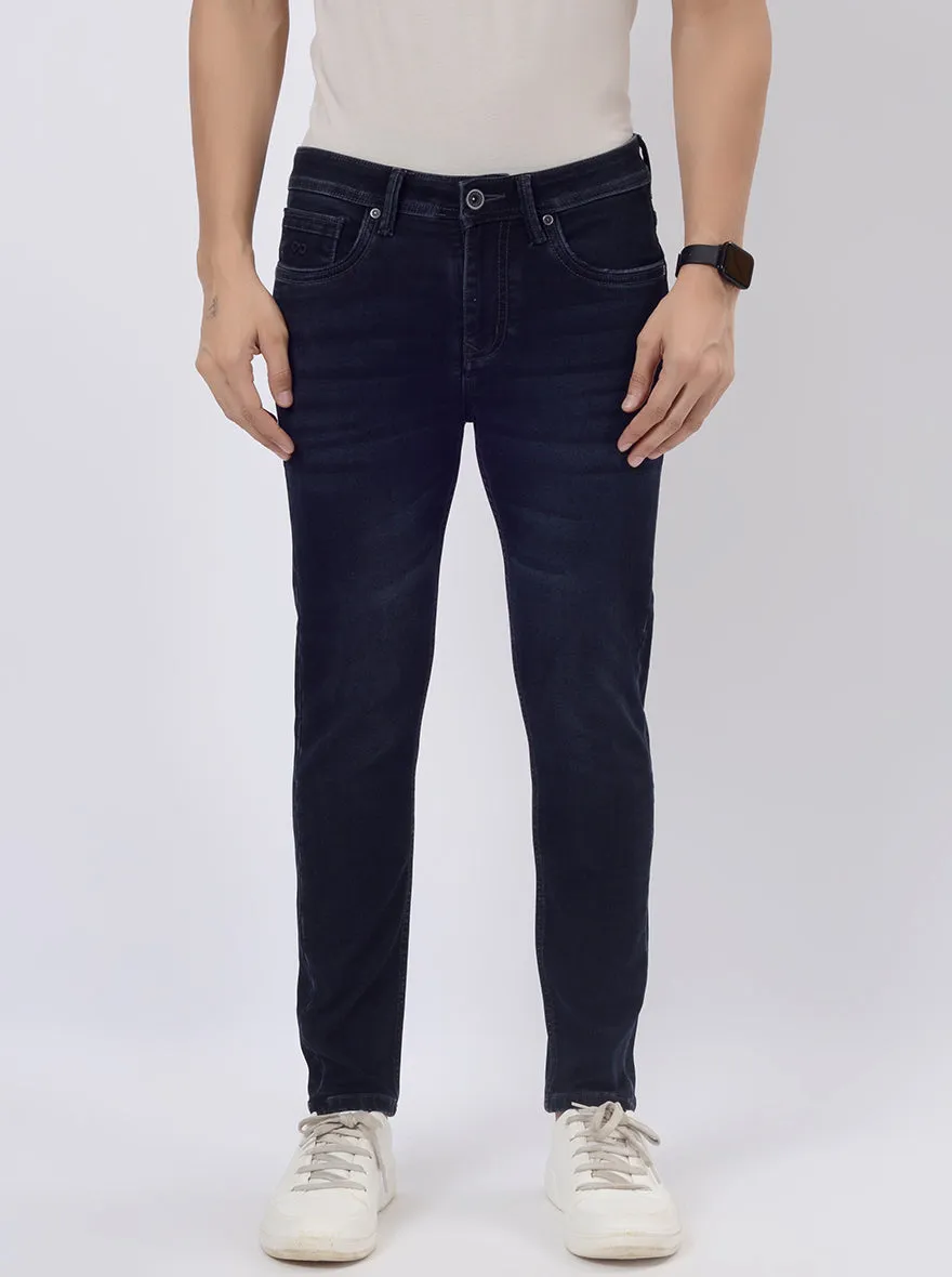 Ink Blue Washed Rider Fit Jeans | JadeBlue