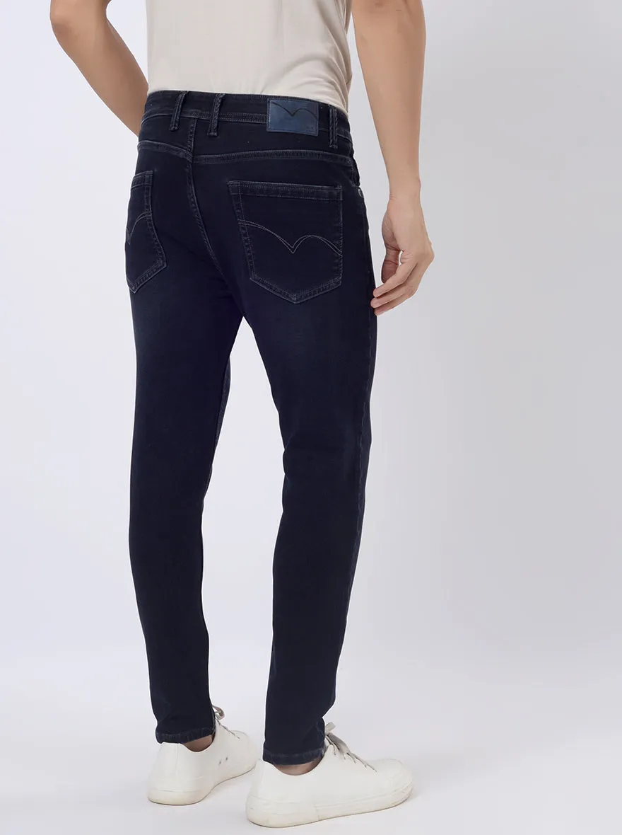 Ink Blue Washed Rider Fit Jeans | JadeBlue