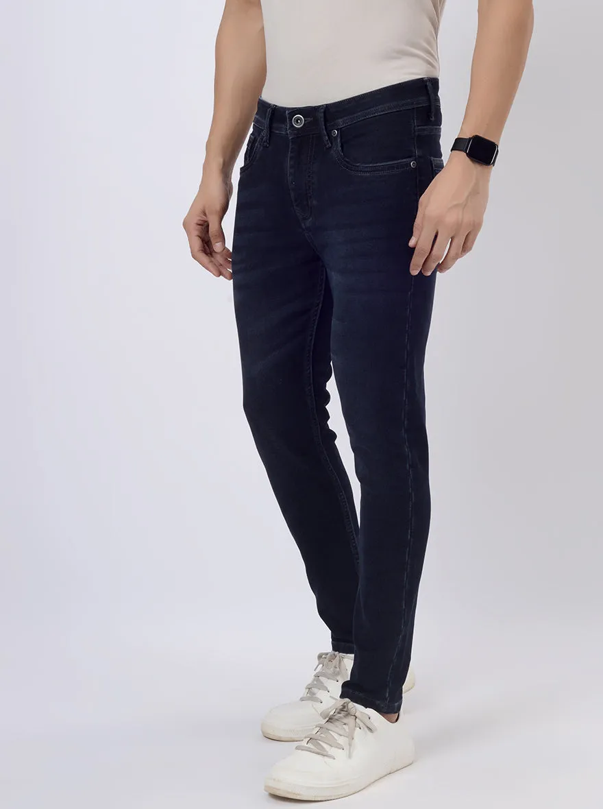 Ink Blue Washed Rider Fit Jeans | JadeBlue