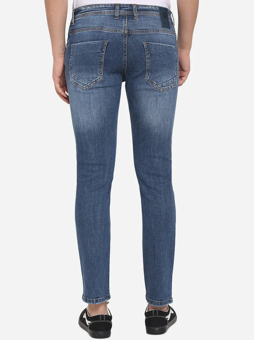 Insignia Blue Solid Slim Fit Jeans | JadeBlue