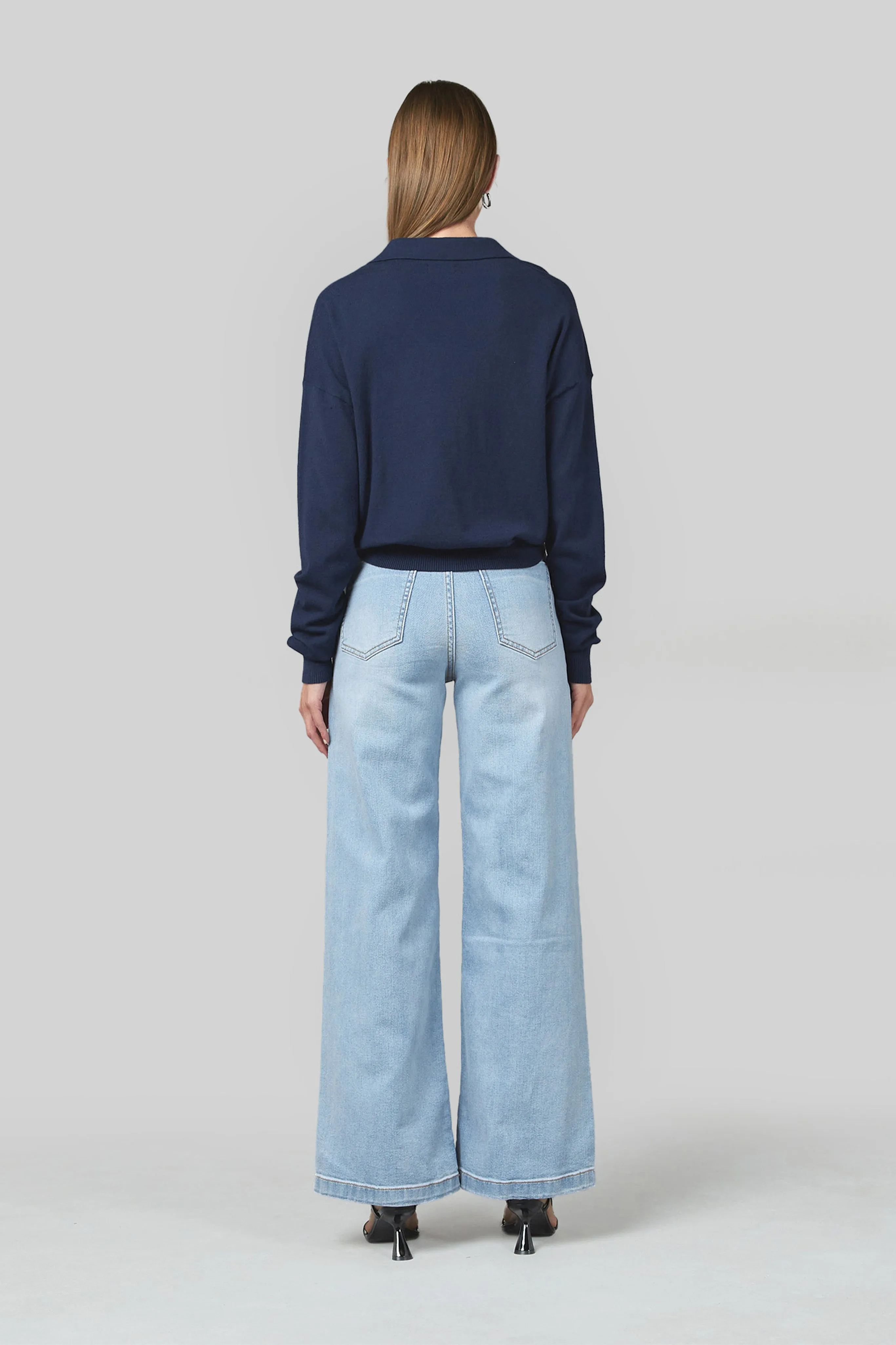Jodi Sunbleach Wide Leg Jeans