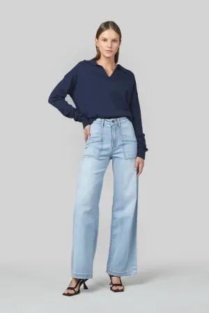 Jodi Sunbleach Wide Leg Jeans