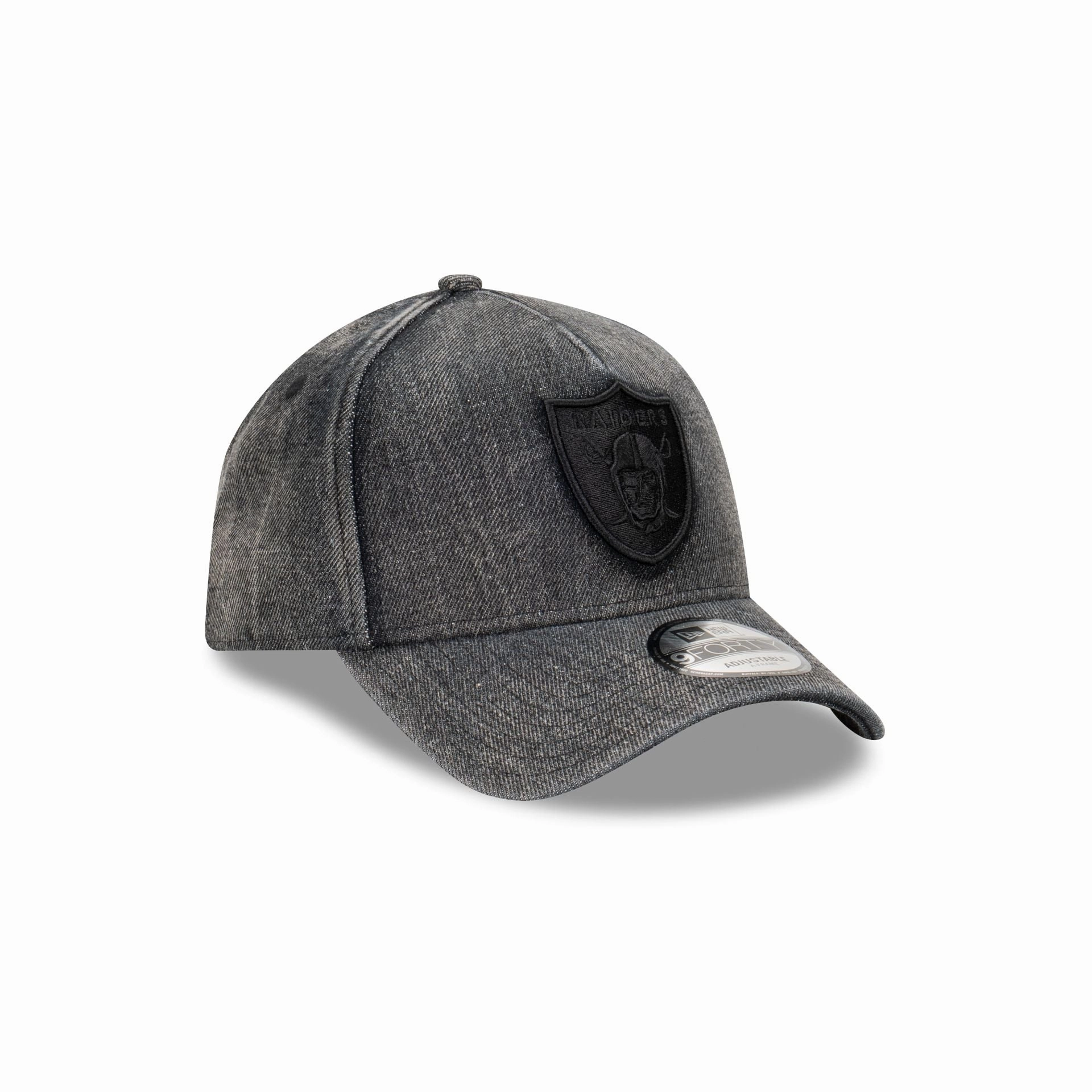 Las Vegas Raiders Snow Wash Denim 9FORTY A-Frame Cloth Strap