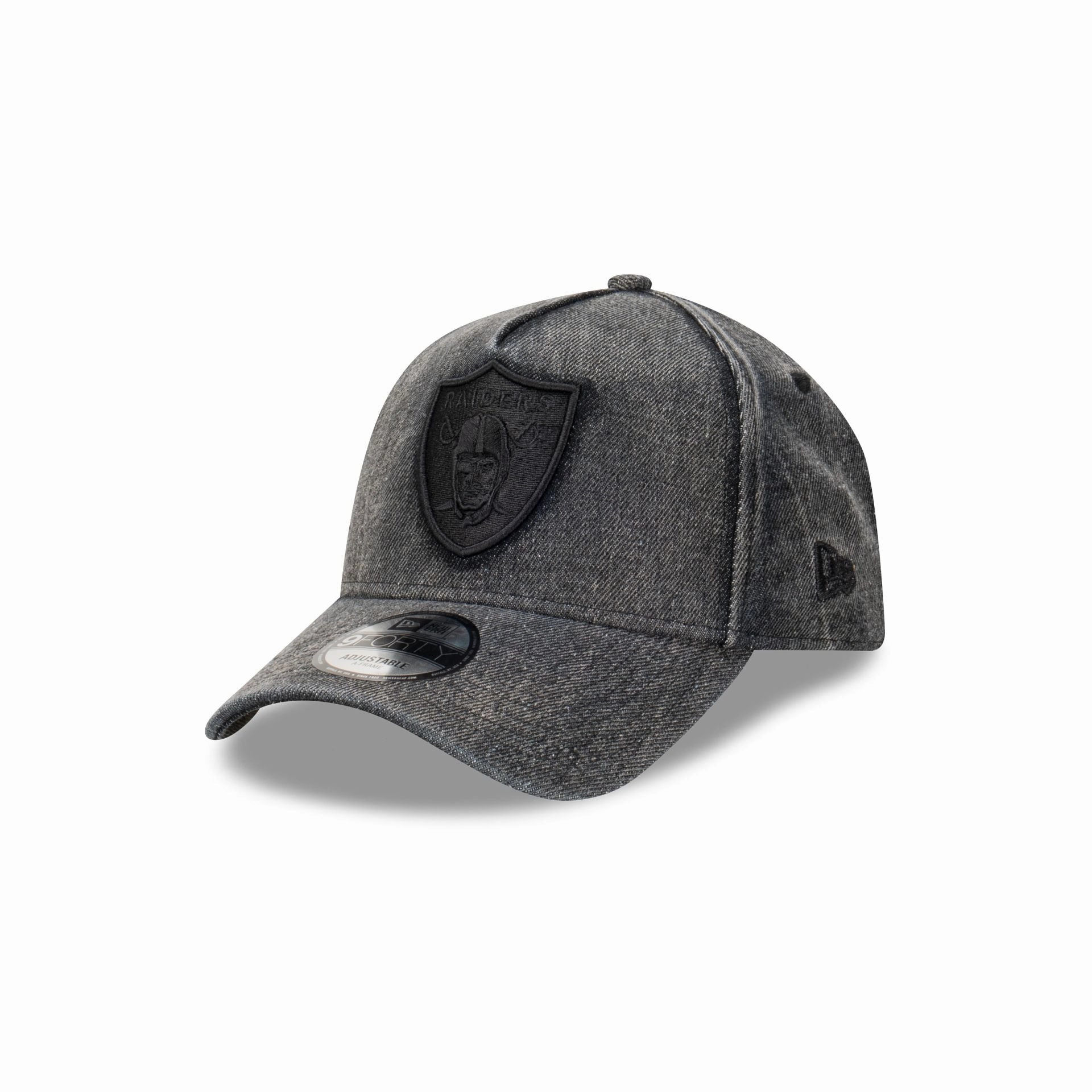 Las Vegas Raiders Snow Wash Denim 9FORTY A-Frame Cloth Strap