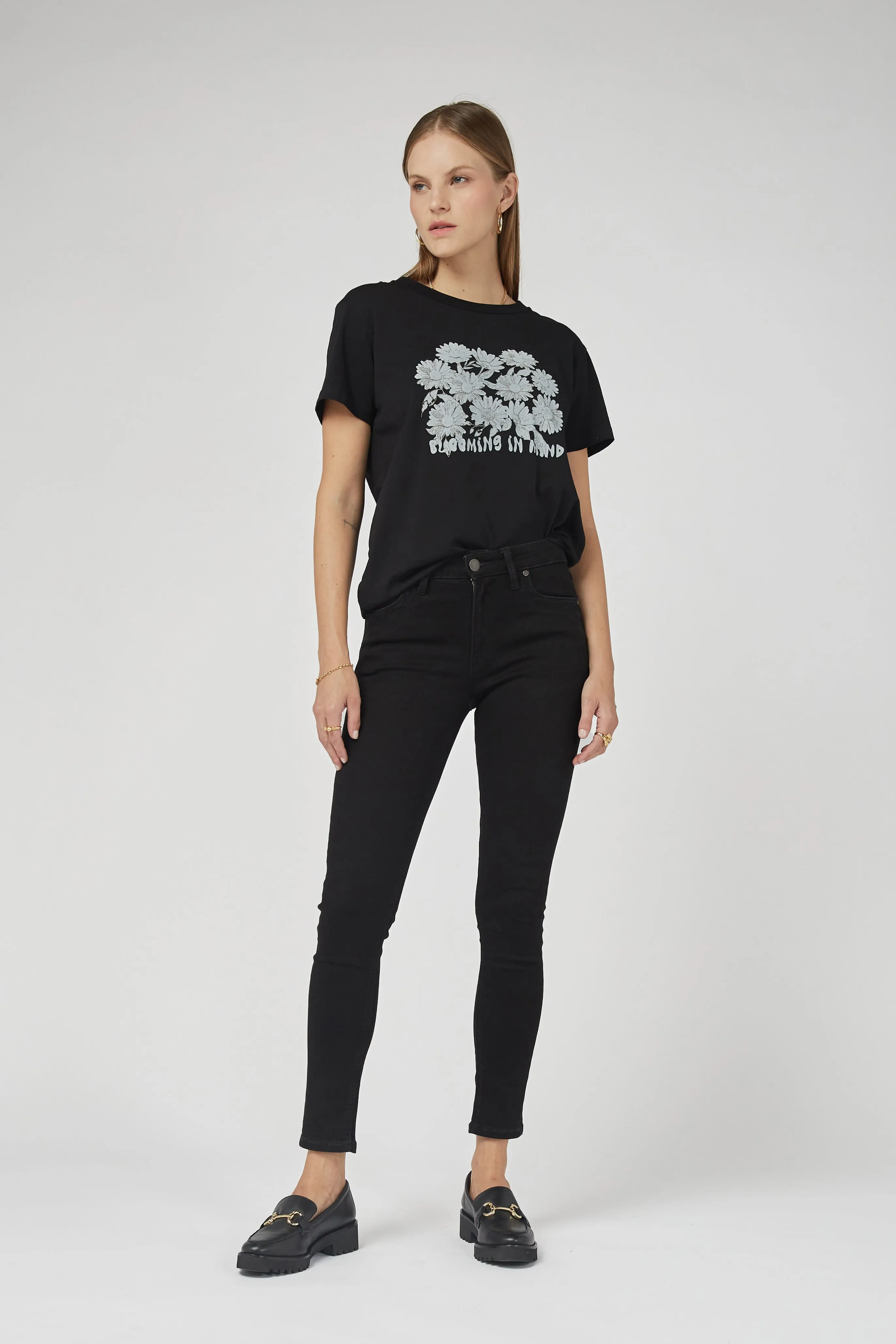 Lauren Mid Rise Black Jeans