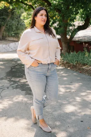 Leah Vintage Wash Boyfriend Jeans - PLUS