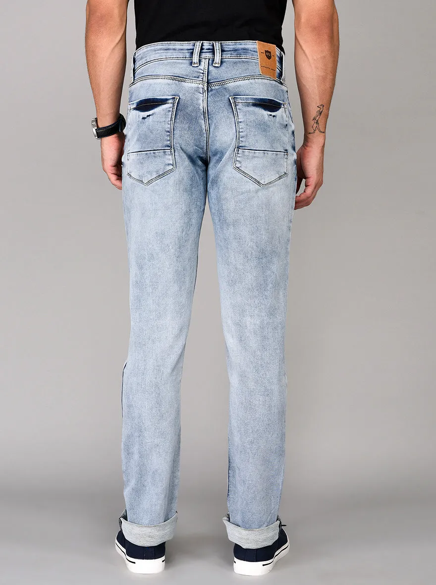 Light Blue Straight Fit Jeans | JadeBlue