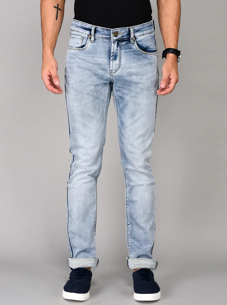 Light Blue Straight Fit Jeans | JadeBlue