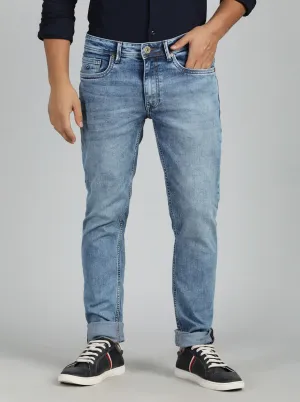 Light Blue Washed Slim Fit Jeans | JadeBlue