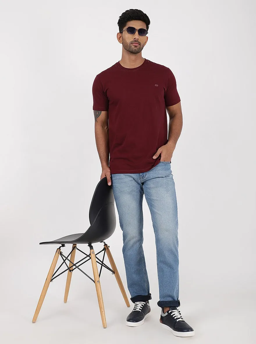 Light Blue Washed Straight Fit Jeans | JadeBlue
