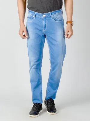 Majolica Blue Washed Slim Fit Jeans | JadeBlue