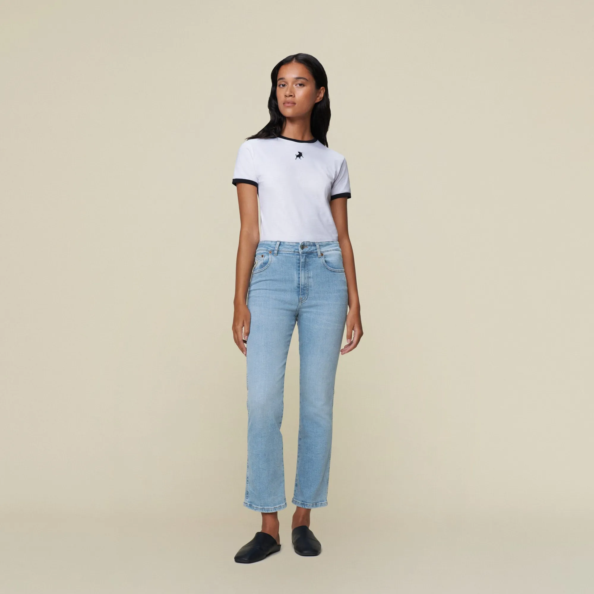 Malena F Angel Cloudy - High Rise Straight Fit