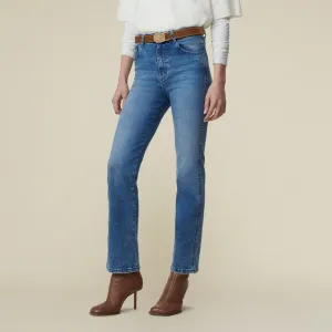 Malena-F Re Ram Cobalt - High Rise Straight Fit