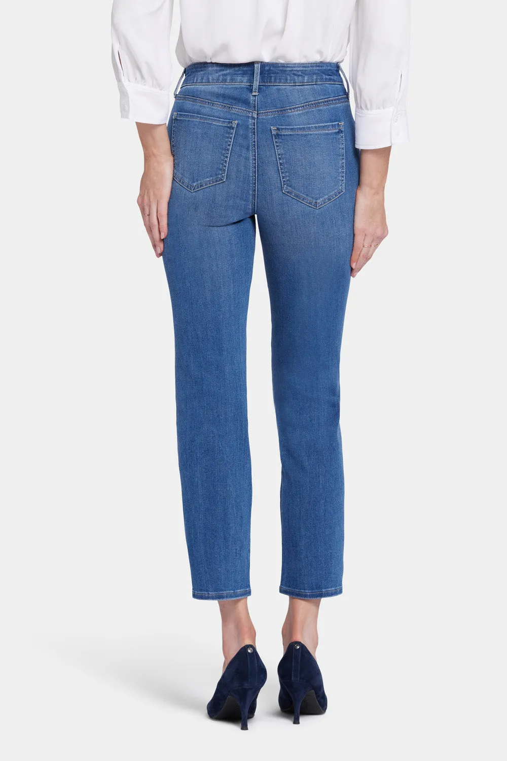 Marilyn Straight Ankle Jeans - Azure Wave
