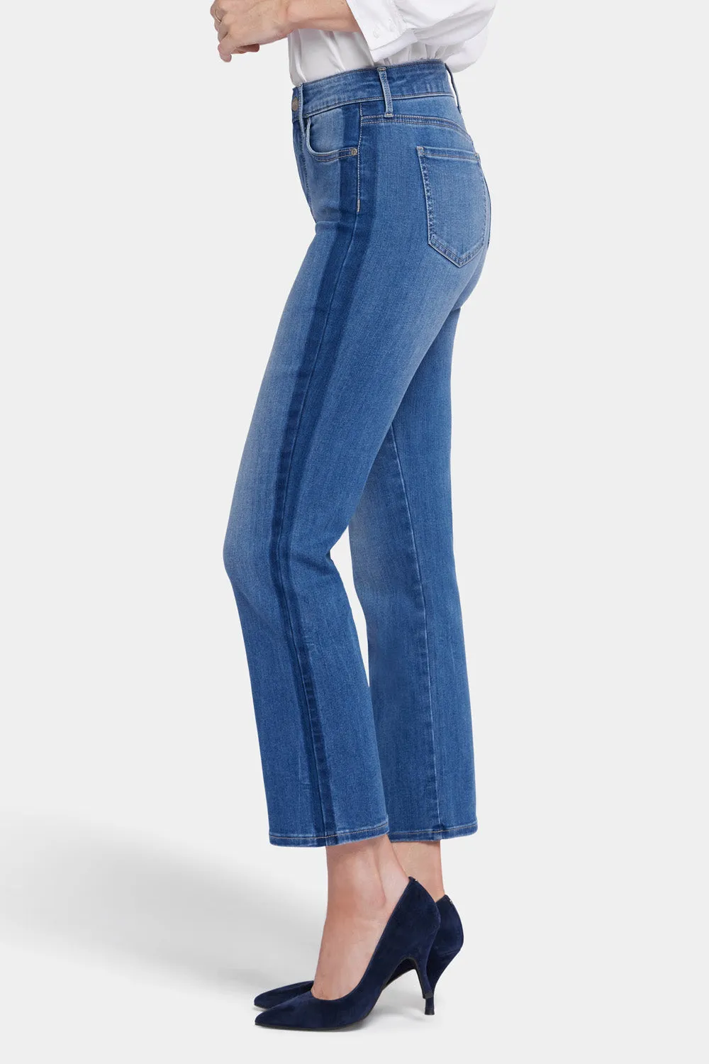 Marilyn Straight Ankle Jeans - Azure Wave