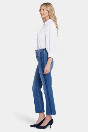 Marilyn Straight Ankle Jeans - Azure Wave