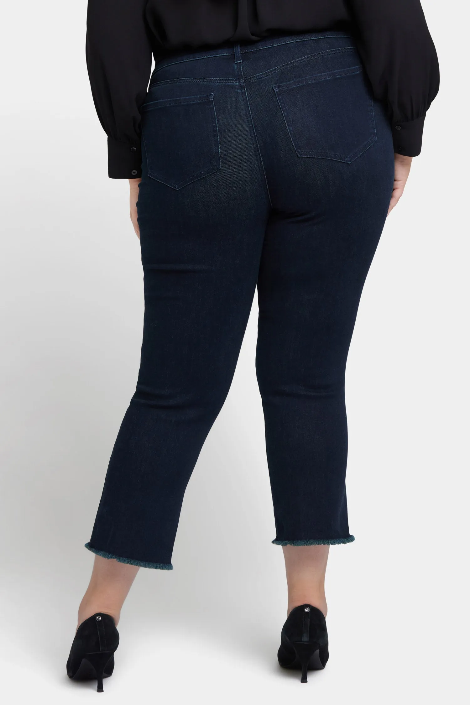 Marilyn Straight Ankle Jeans In Plus Size - Midnight Falls