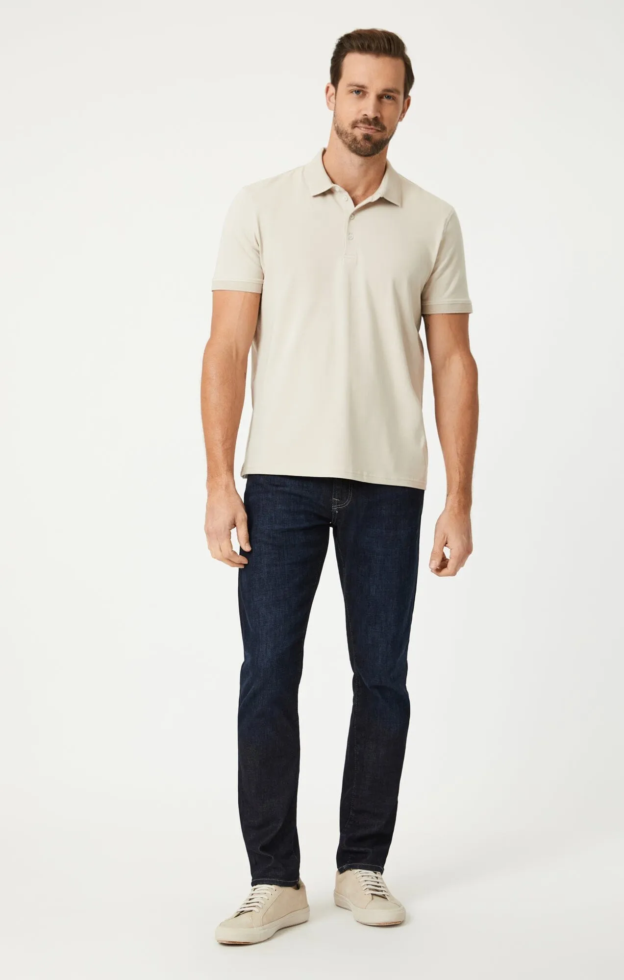 MATT RELAXED STRAIGHT LEG IN RINSE BRUSHED FEATHER BLUE