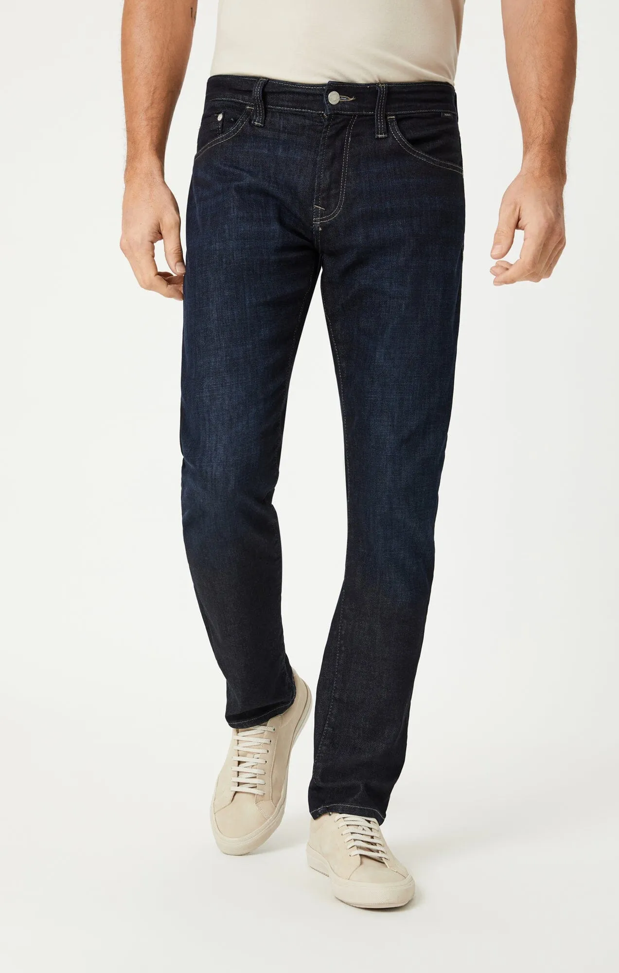 MATT RELAXED STRAIGHT LEG IN RINSE BRUSHED FEATHER BLUE