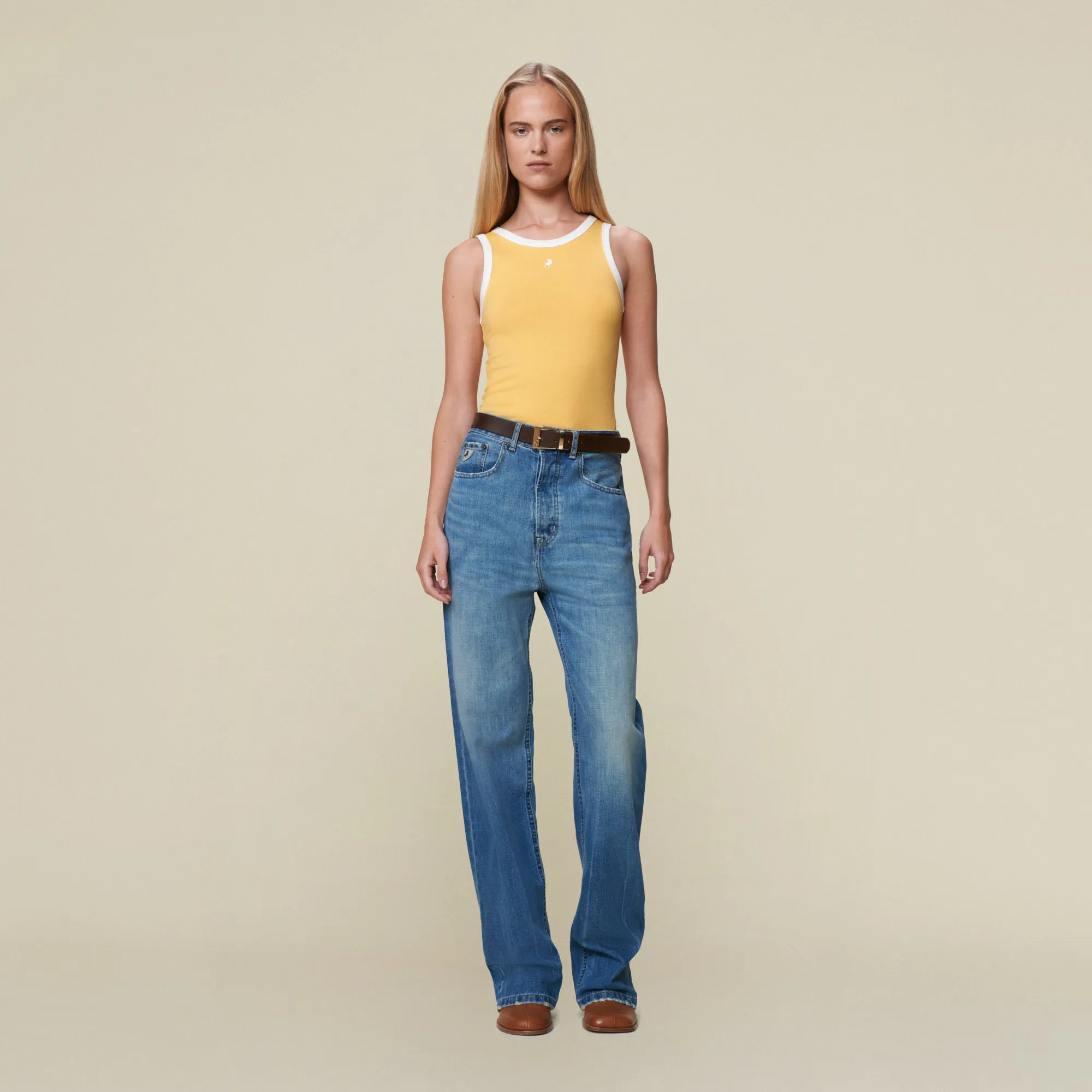 Maya Kros Regen Stone - High Rise Straight Fit