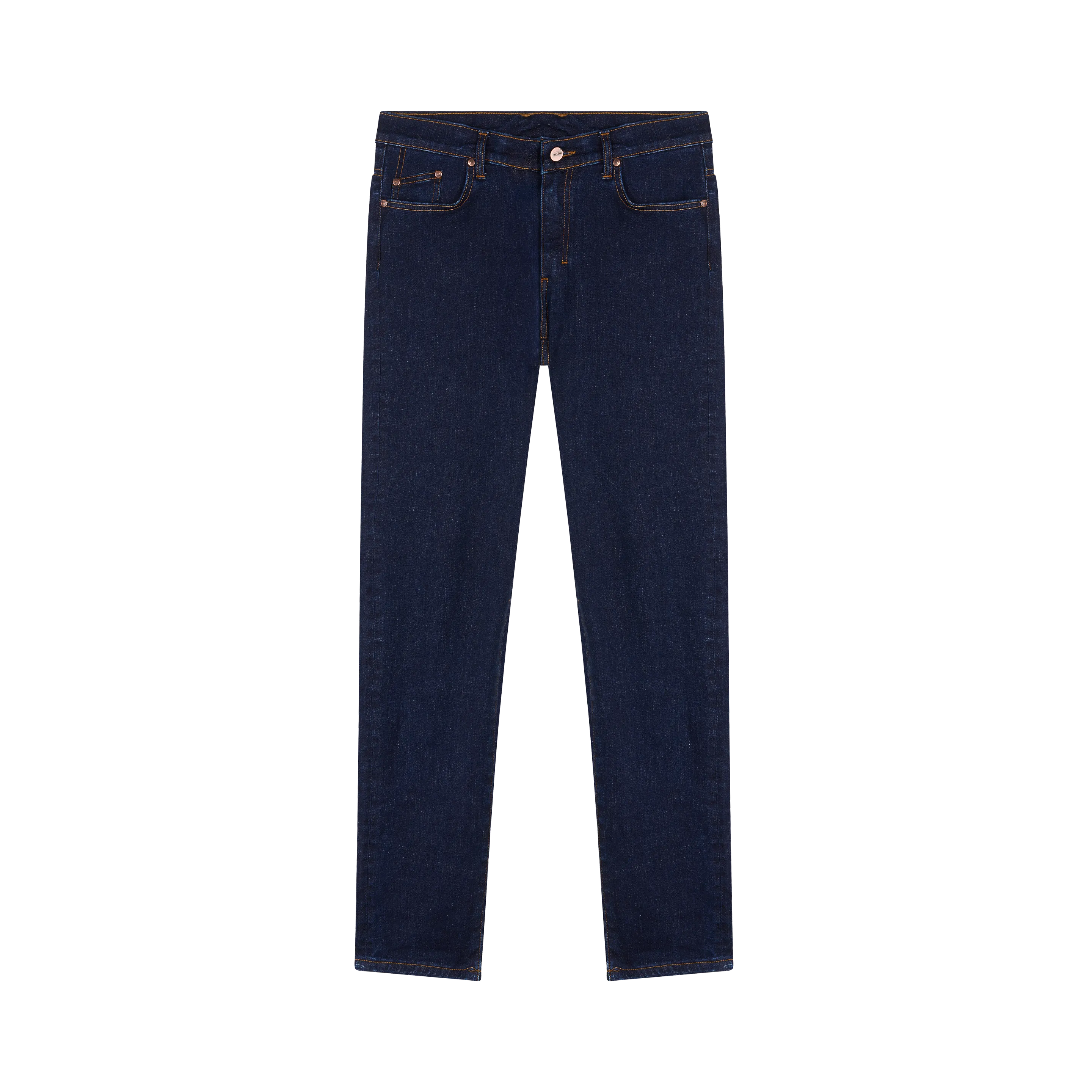 Men's fitted raw flex jeans