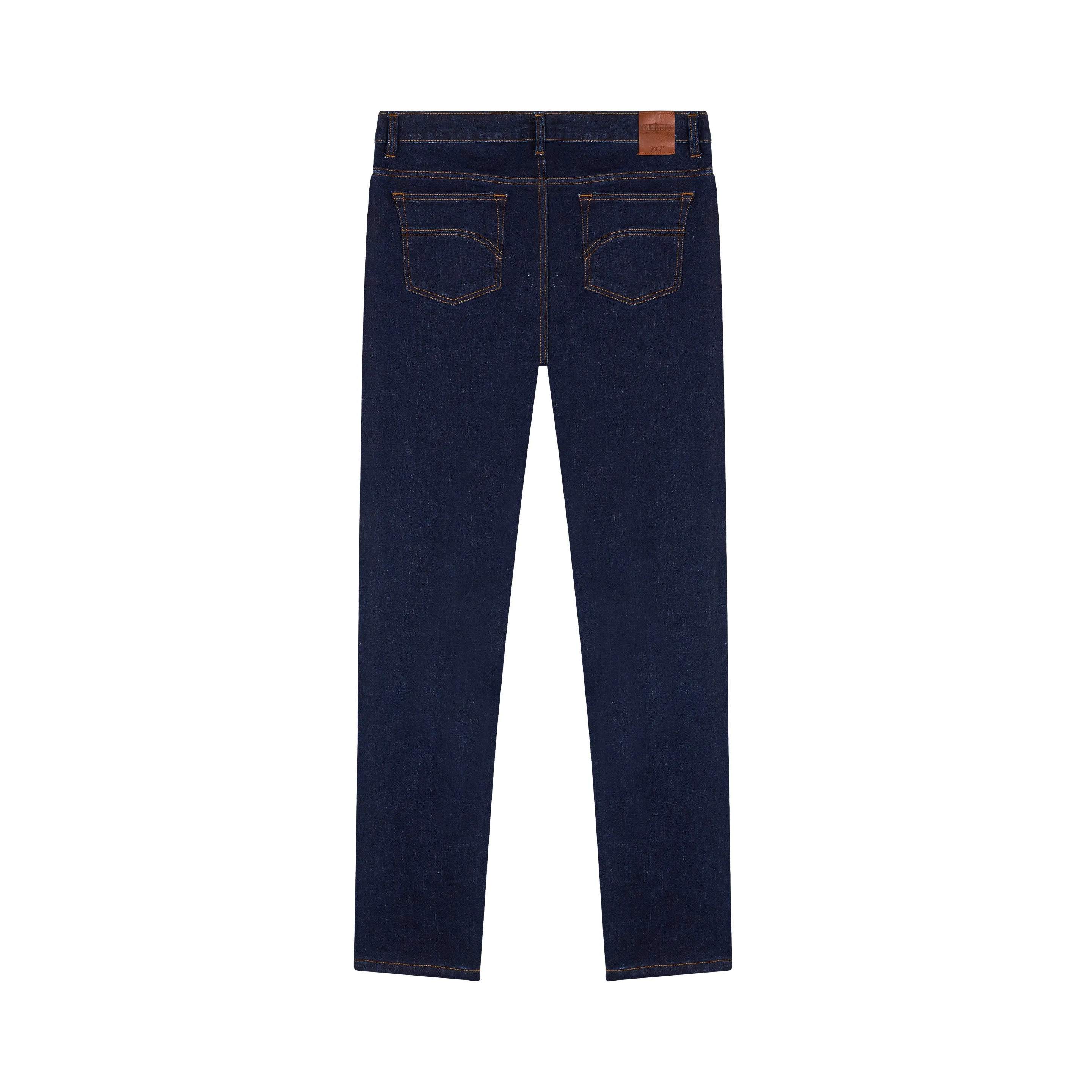 Men's fitted raw flex jeans