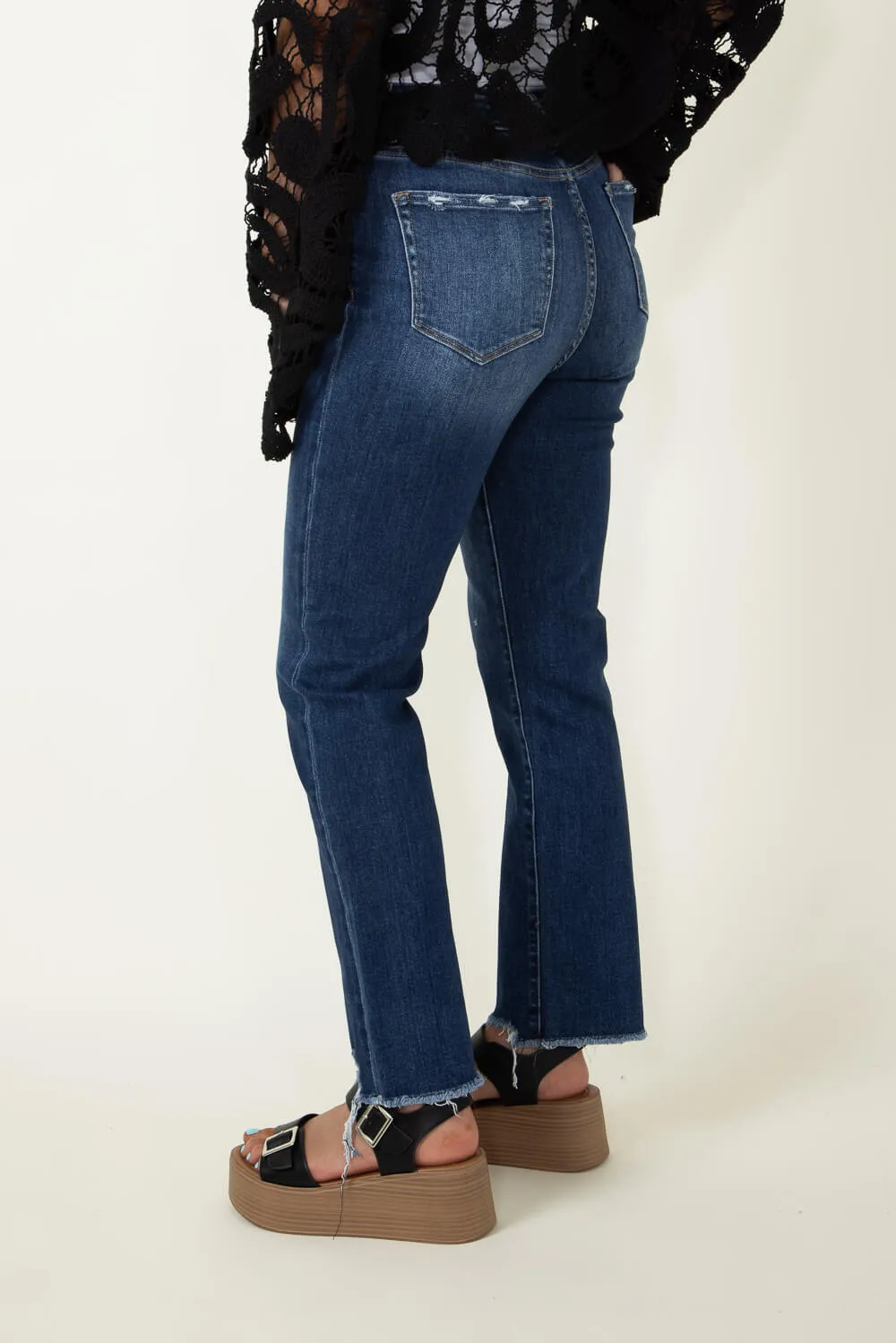 Mica Super High Rise Straight Jeans for Women | MDP-T1280DK