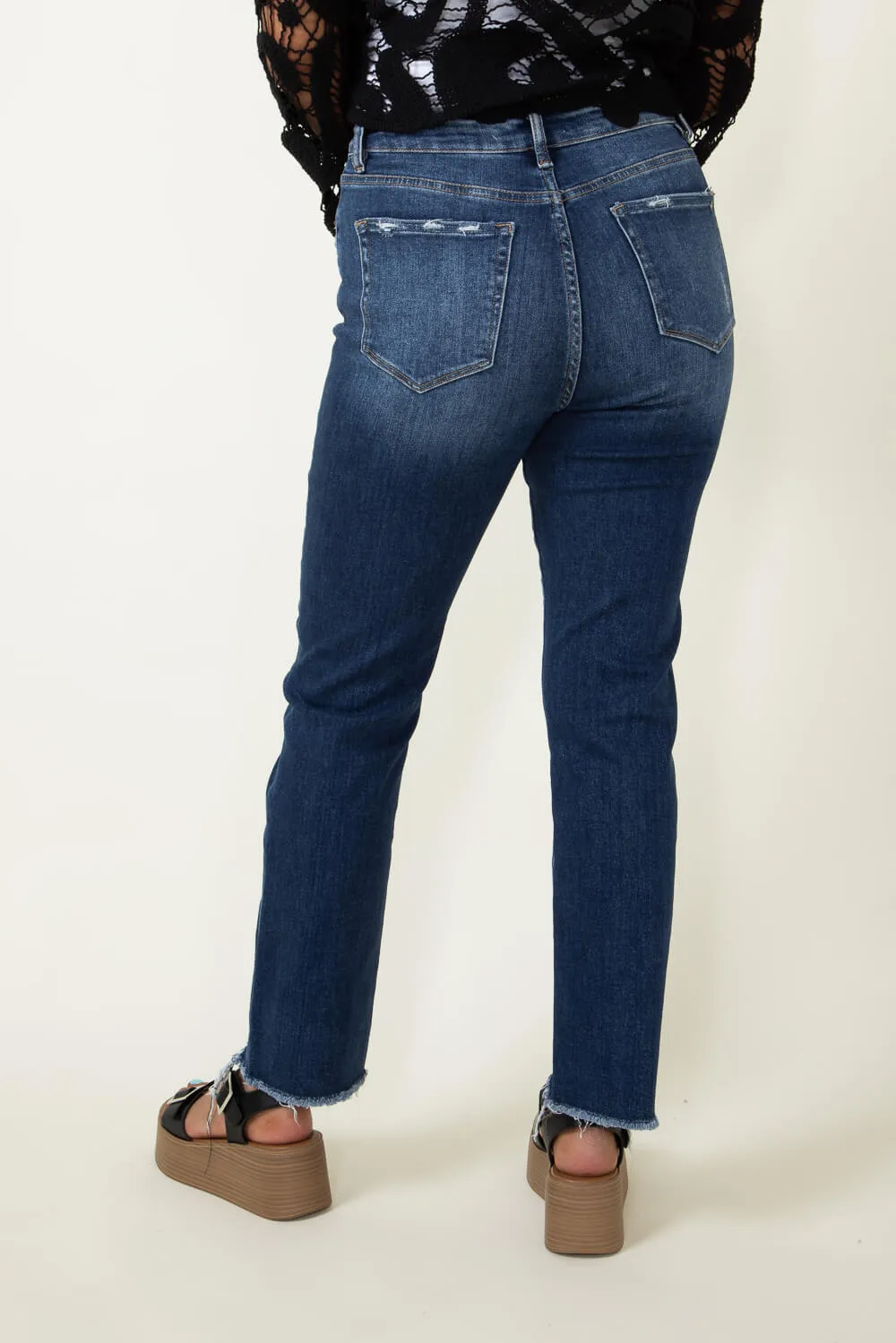 Mica Super High Rise Straight Jeans for Women | MDP-T1280DK