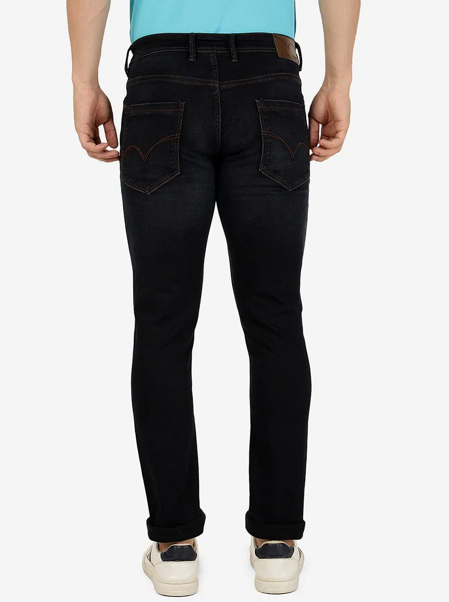 Mid night Blue Washed Slim Fit Jeans | JadeBlue