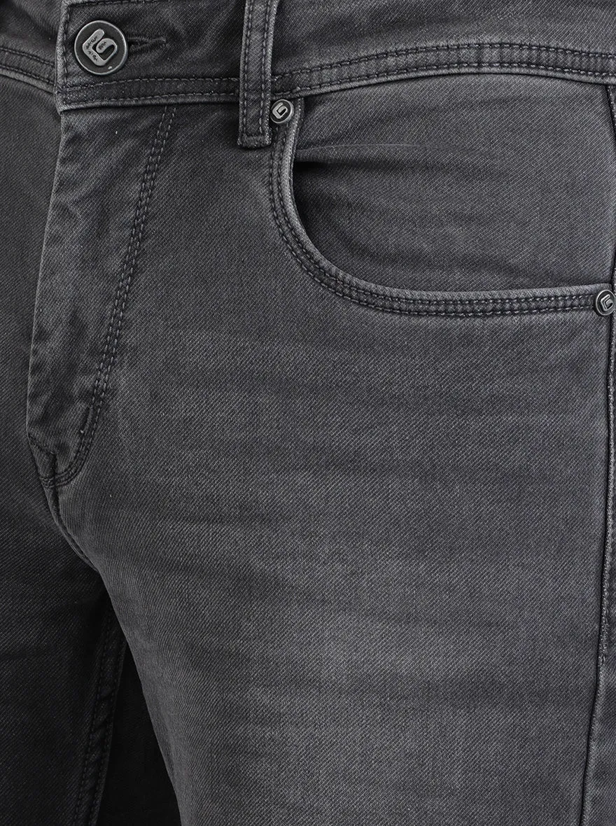 Midnight Grey Washed Straight Fit Jeans | Greenfibre