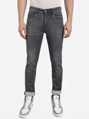 Midnight Grey Washed Straight Fit Jeans | Greenfibre