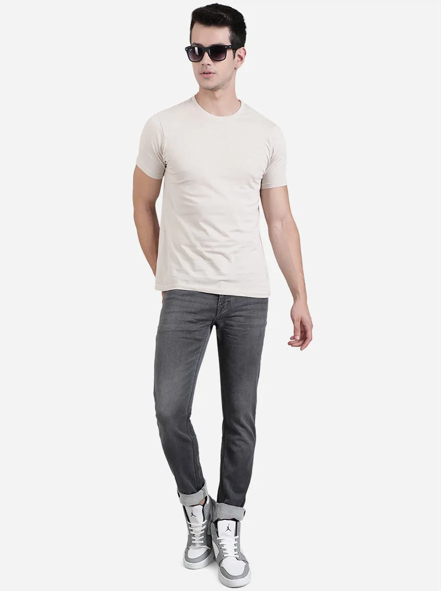 Midnight Grey Washed Straight Fit Jeans | Greenfibre