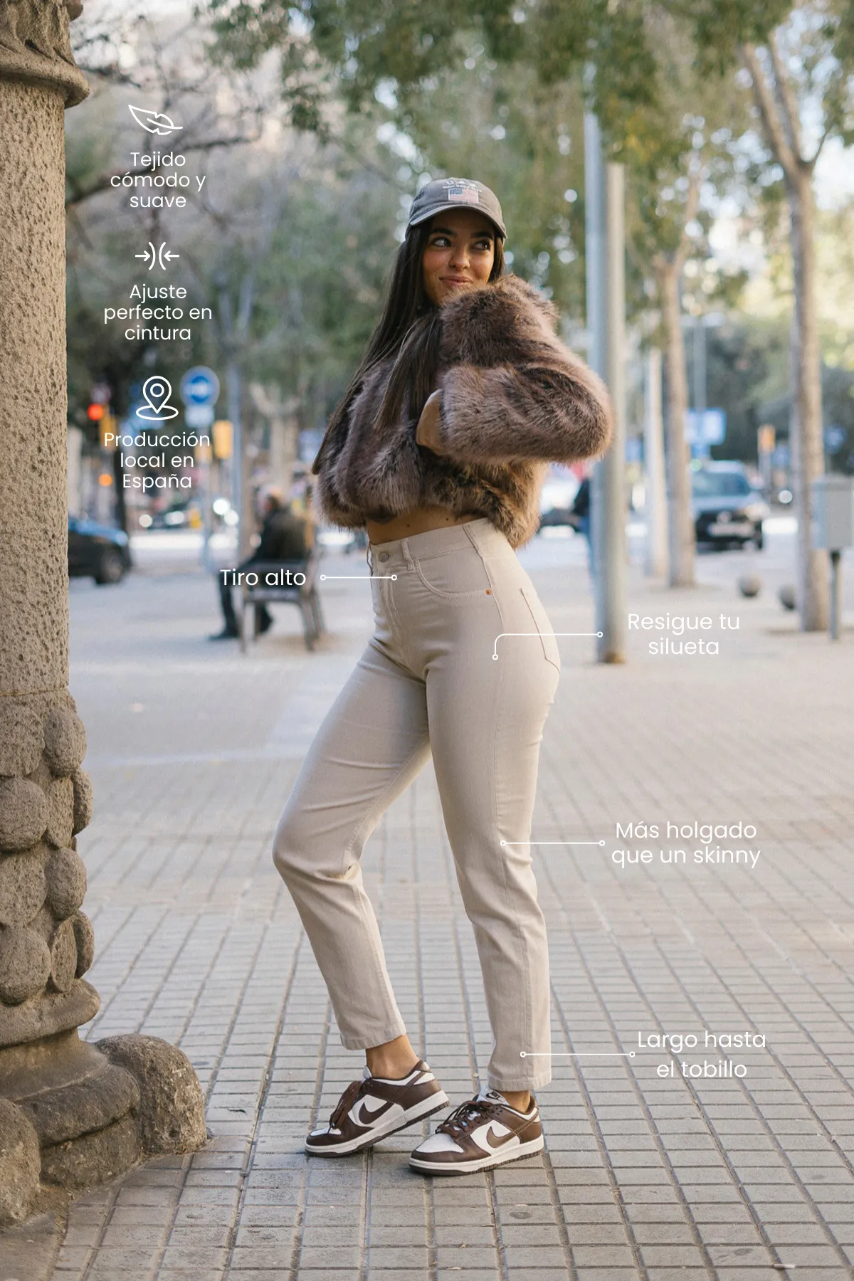 MOM HIGH RISE - BEIGE