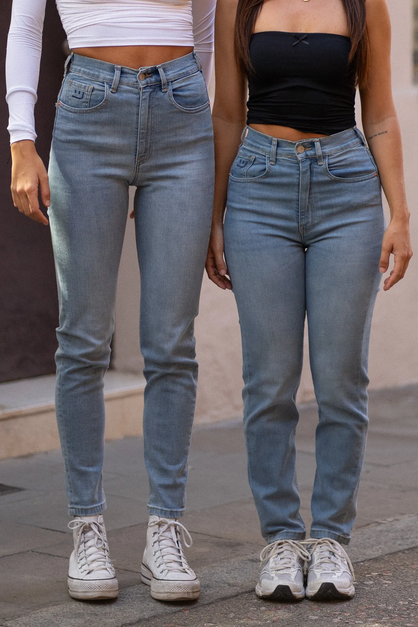MOM TALL HIGH RISE - LIGHT BLUE