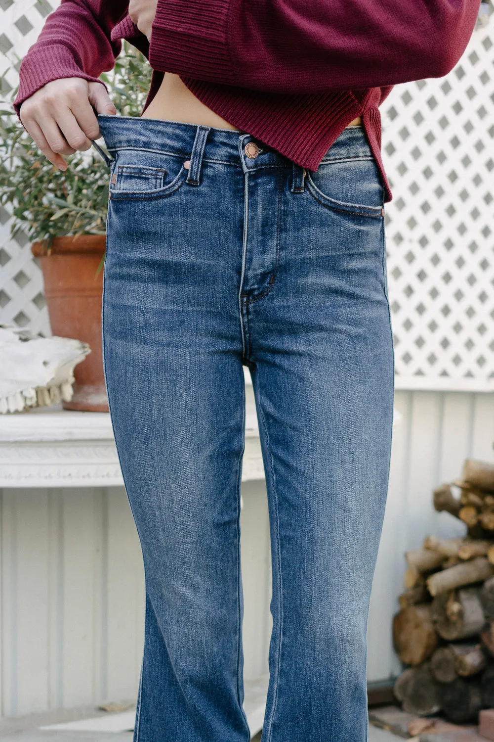 Nadine High Rise Tummy Control Bootcut Jeans
