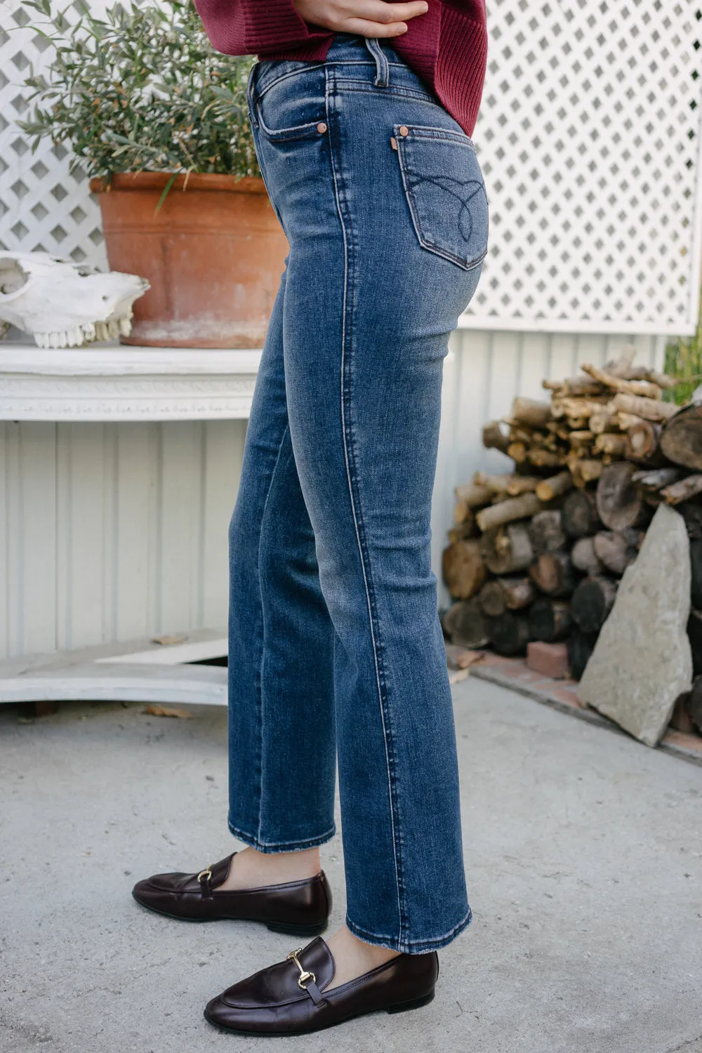 Nadine High Rise Tummy Control Bootcut Jeans