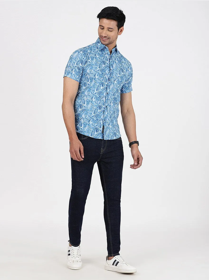 Navy Blue Washed Rider Fit Jeans | JadeBlue