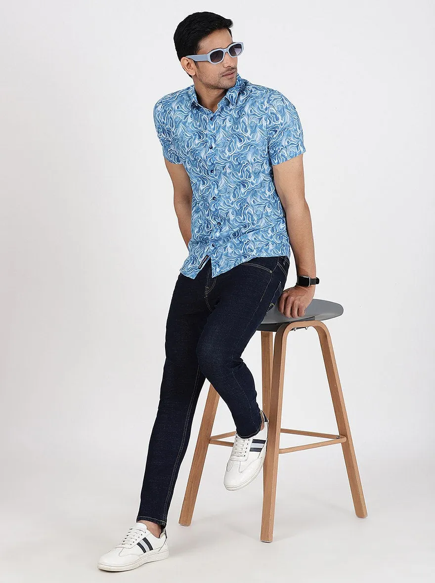 Navy Blue Washed Rider Fit Jeans | JadeBlue