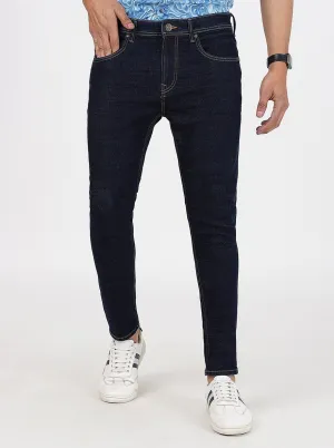 Navy Blue Washed Rider Fit Jeans | JadeBlue