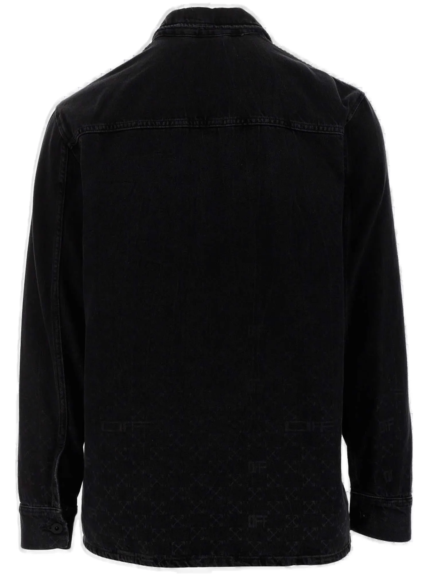 Off-White Monogram Long-Sleeved Denim Overshirt