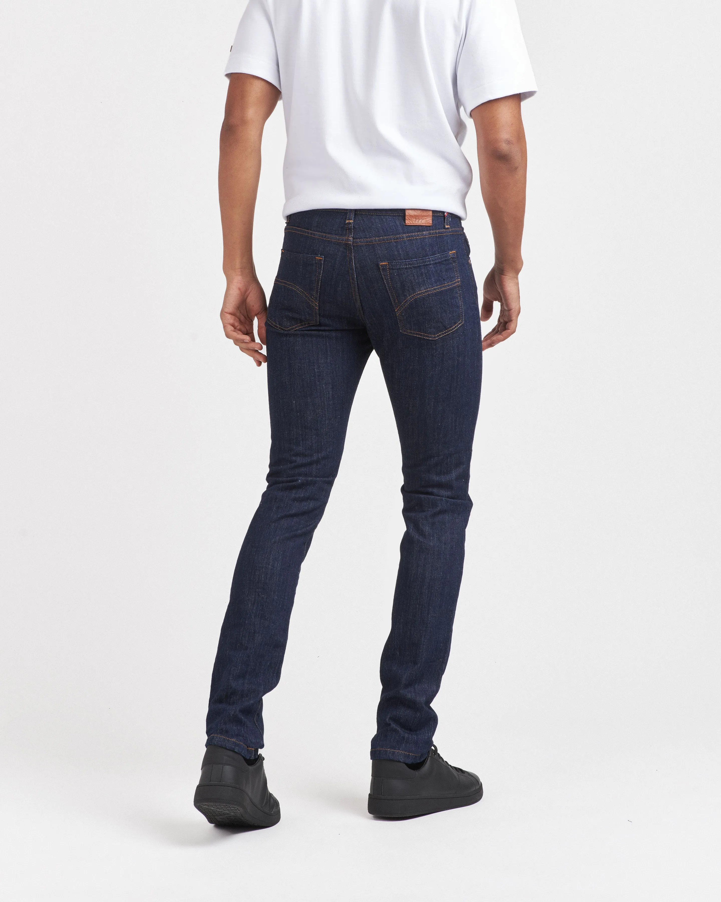 Organic raw slim men's jeans