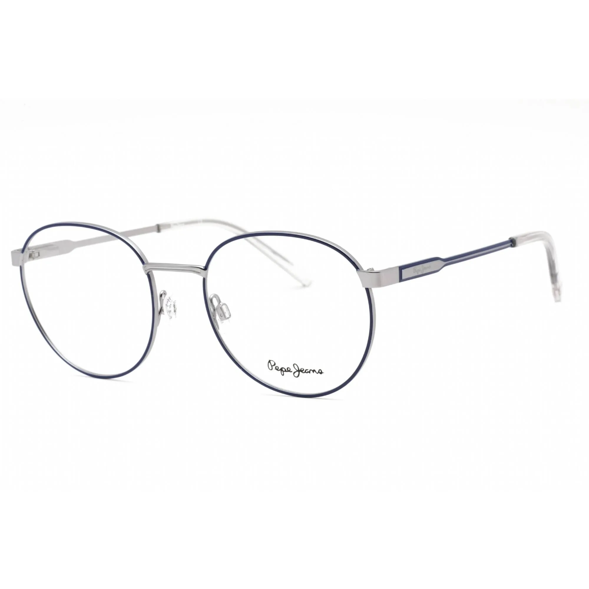 Pepe Jeans Women's Eyeglasses - Clear Lens Grey Metal Round Shape Frame | PJ1396 C1