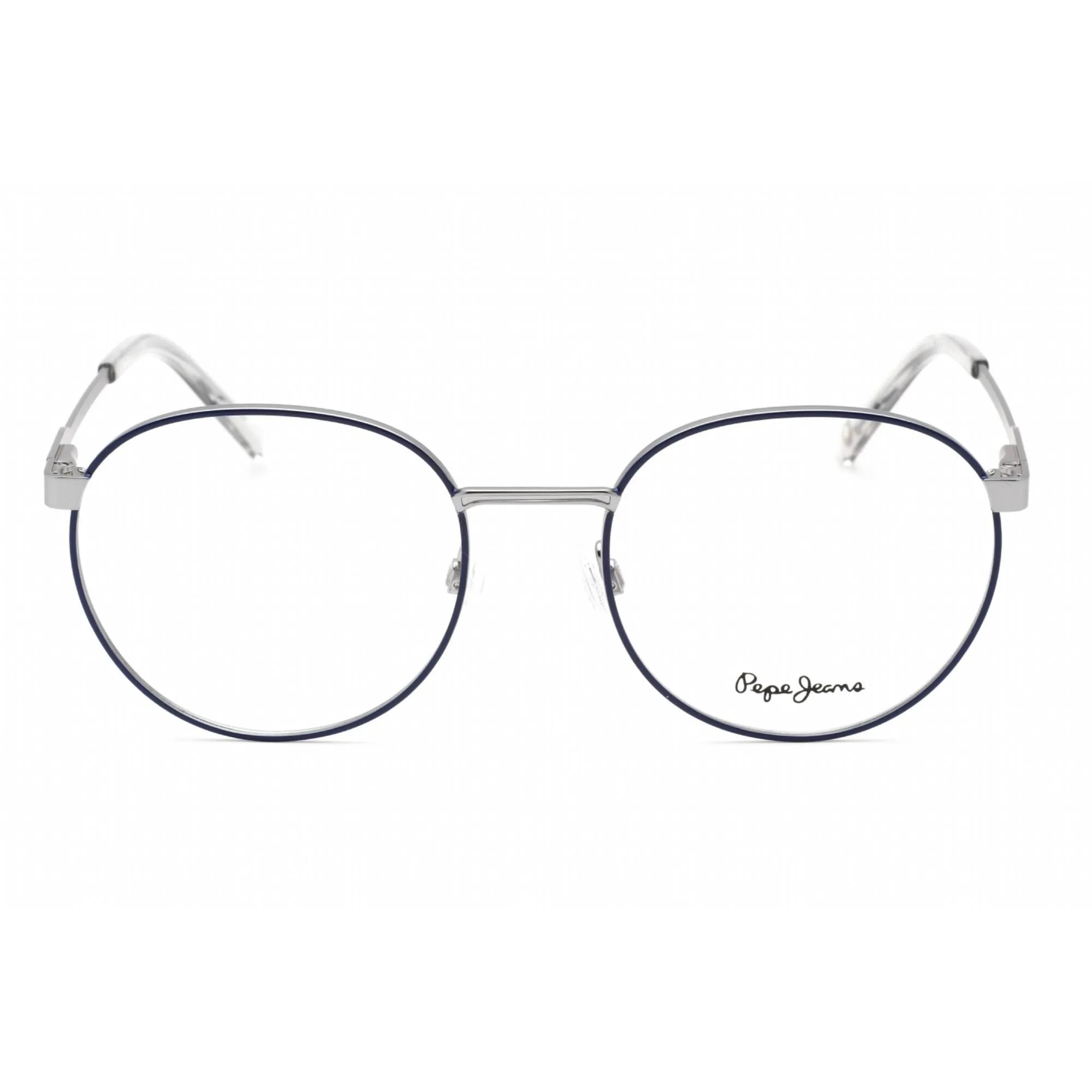 Pepe Jeans Women's Eyeglasses - Clear Lens Grey Metal Round Shape Frame | PJ1396 C1
